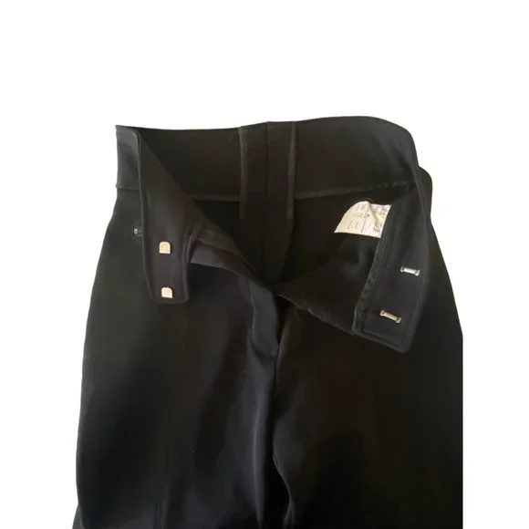 Sportcaster Vintage Black Ski Pants Wool Nylon Stretch 10 High Waist Slimming - Picture 6 of 9